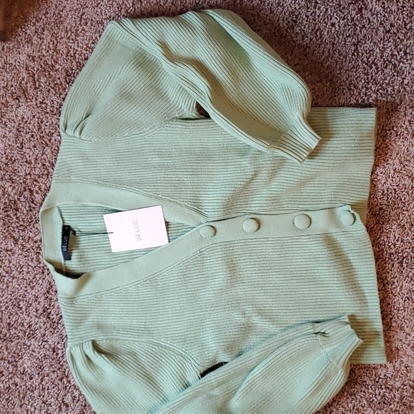 Deluc Sweaters - Deluc Green Sweater, size Small